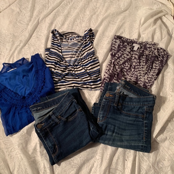 New York & Company Lot of Pre-owned Soho Jeans (Sz 8) and Tops (Sz S) - Picture 16 of 17